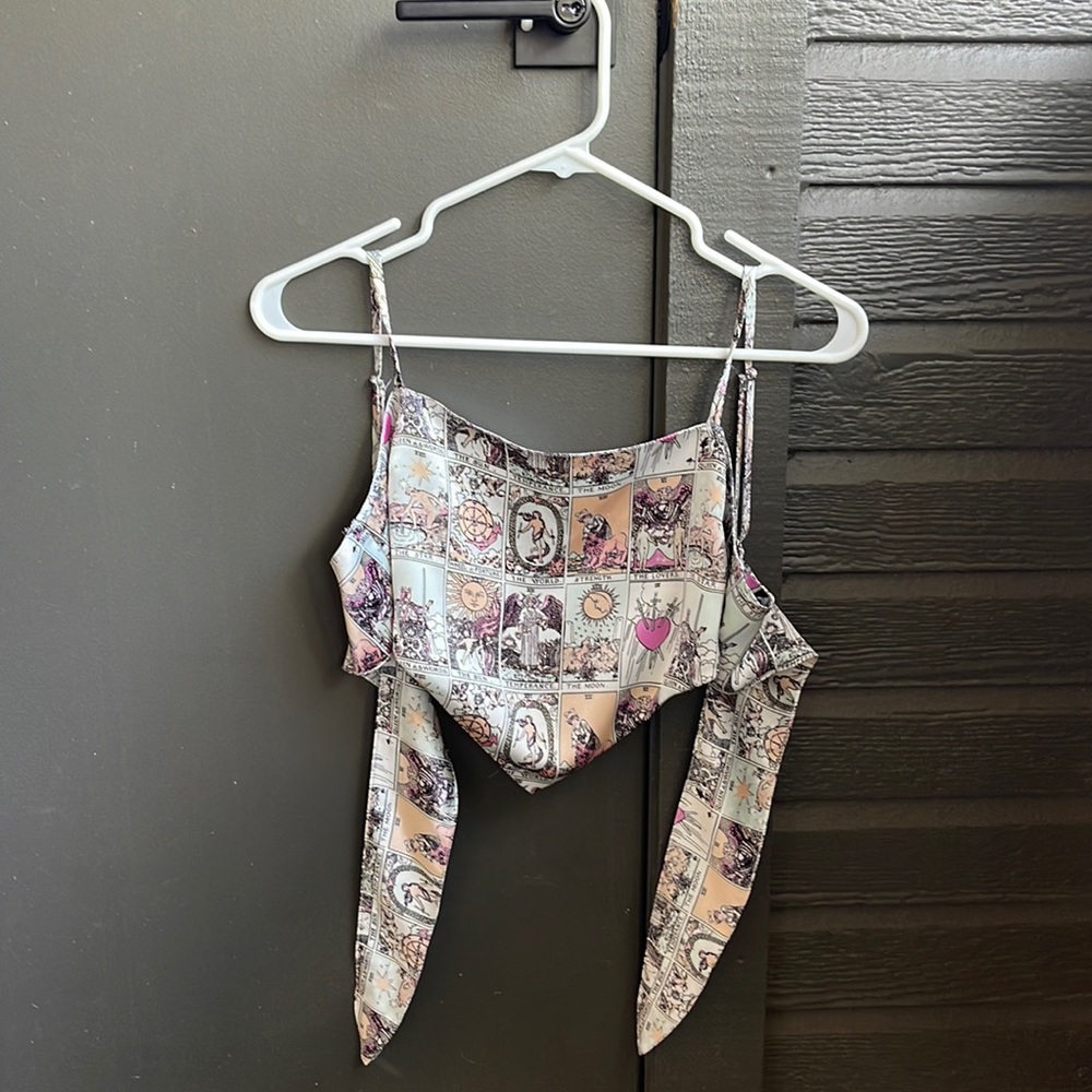 Tarot Card Scarf Top